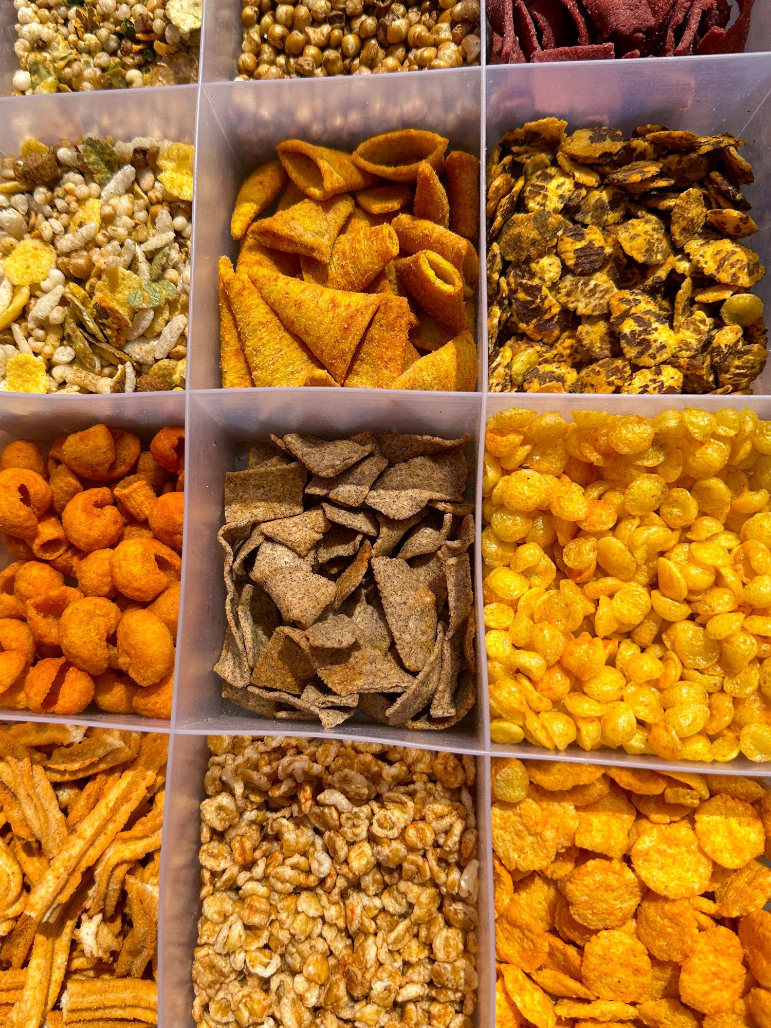 artisan snacks assortment colorful gourmet flavors